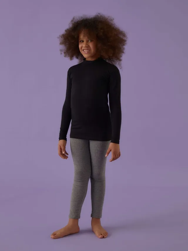 Jadea Basic 262 lupetto bambina cotone nero