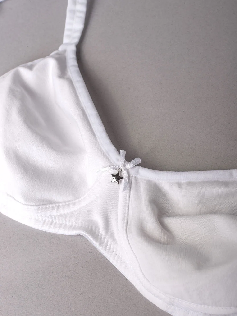 Si'èLei Natural Cotton 1452 reggiseno bianco senza ferretto