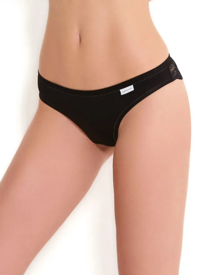 Rossoporpora Brasiliana Modal e Pizzo slip donna elasticizzata
