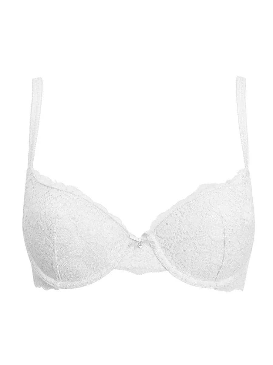Si'èLei 2684 reggiseno imbottito bianco pizzo