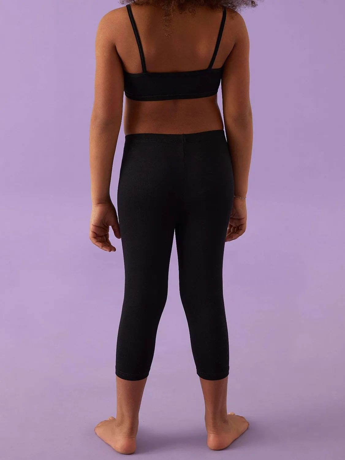 Jadea 285 Leggings Bambina Capri Cotone Neri
