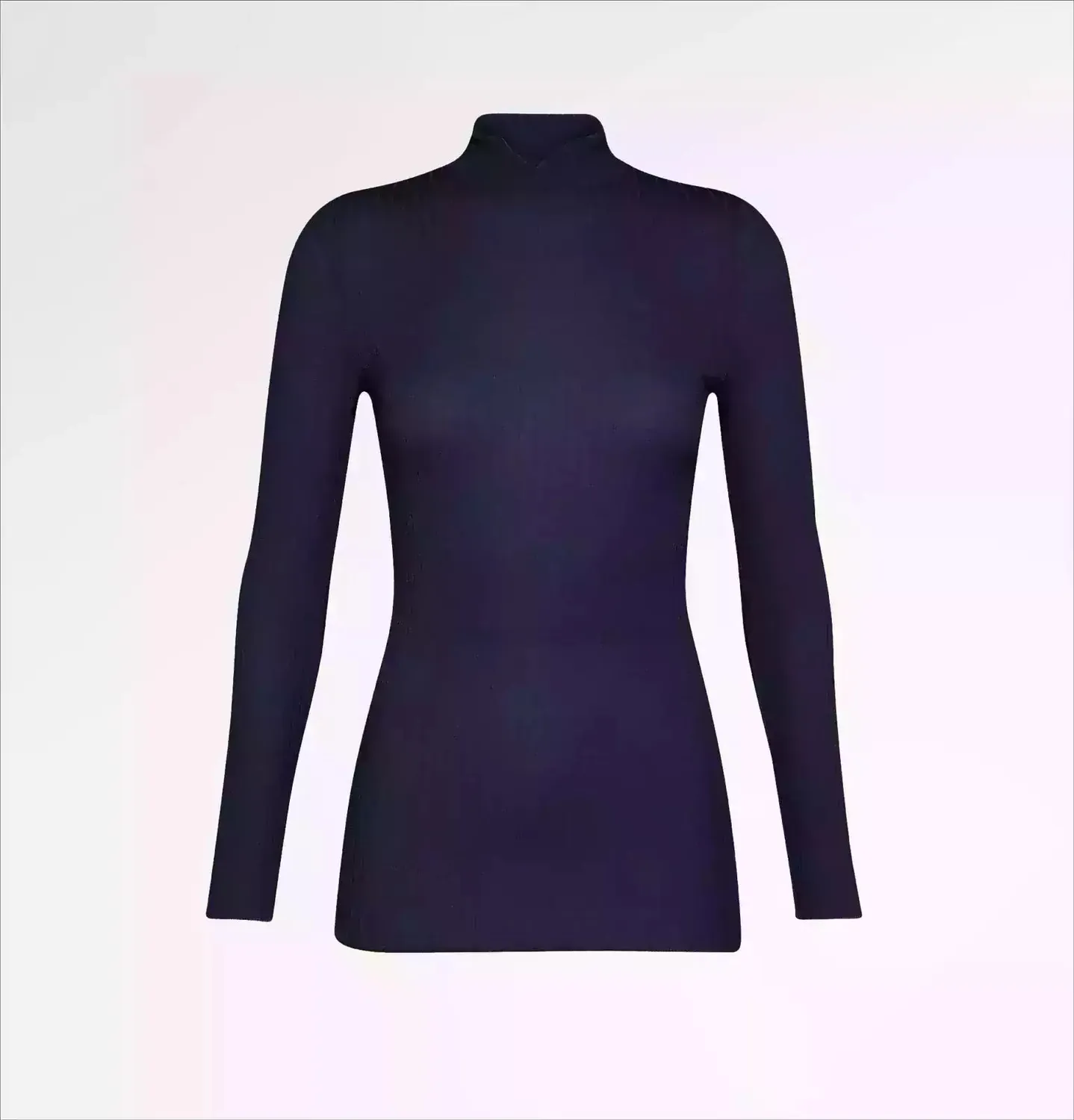 Casagin Tencel Cashmere Lupetto Nero scollo V caldo