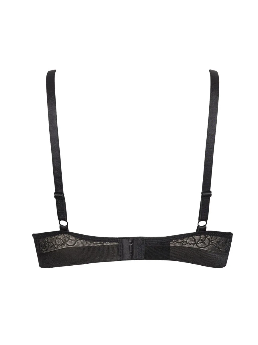 Si'èLei Flower 2504 push-up nero coppe gel con ferretto