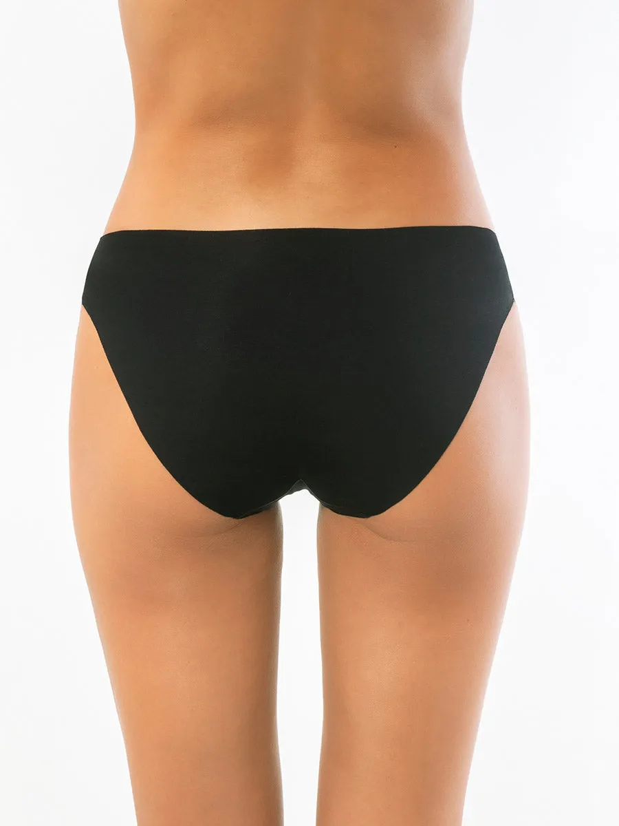 Si'èLei Invisible Cotton 5105 slip nero senza cuciture