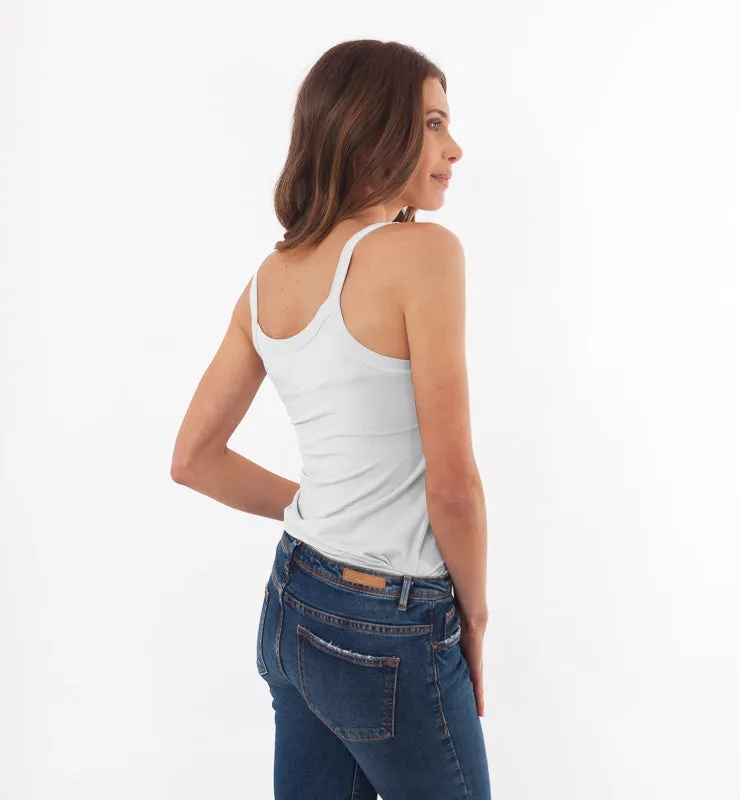 Casagin Essential Canotta Scollo V TENCEL Nera Ampia