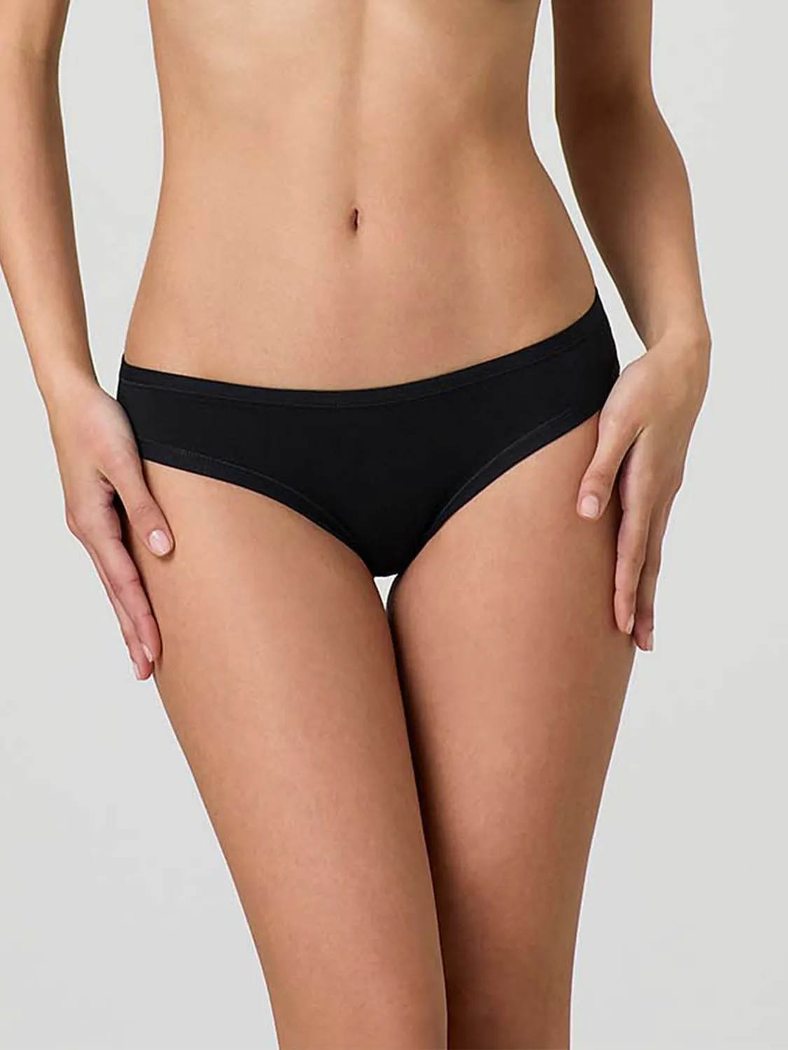 Jadea 785 Slip Vita Bassa Modal Cotone Nero