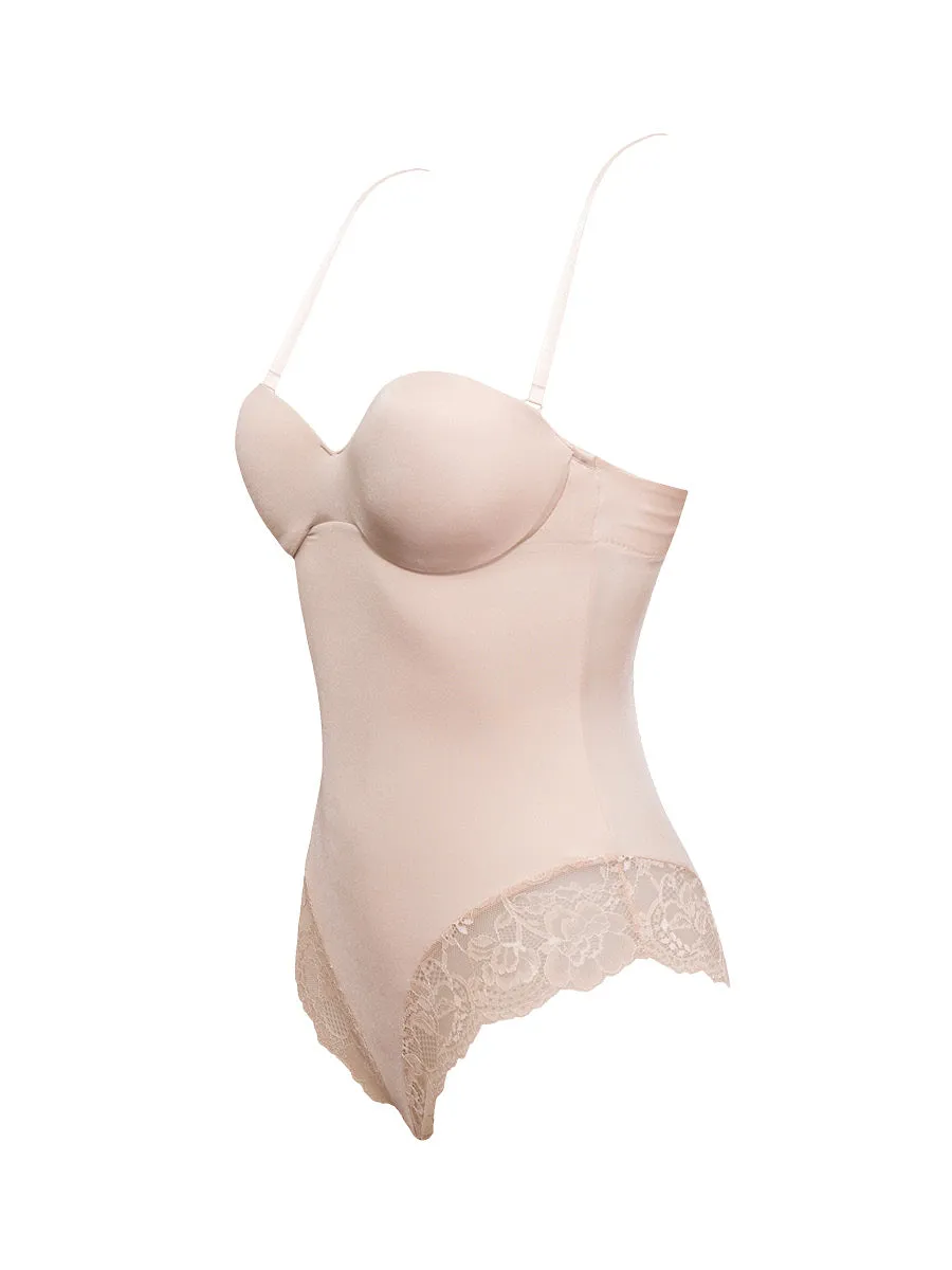 Si'èLei Pure Love 1978 body pizzo microfibra cipria