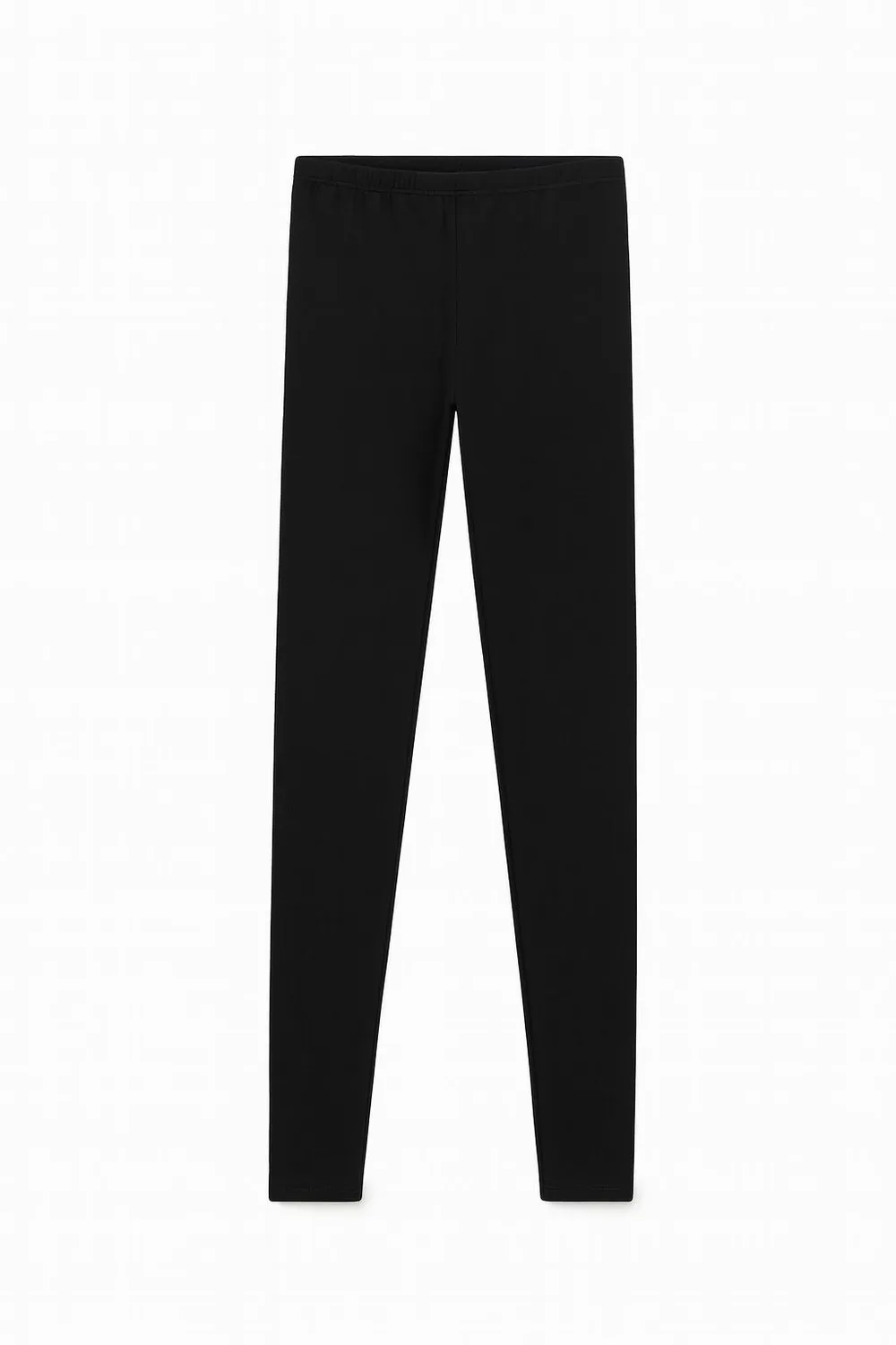 Rossoporpora Lungo Felpato leggings donna cotone nero