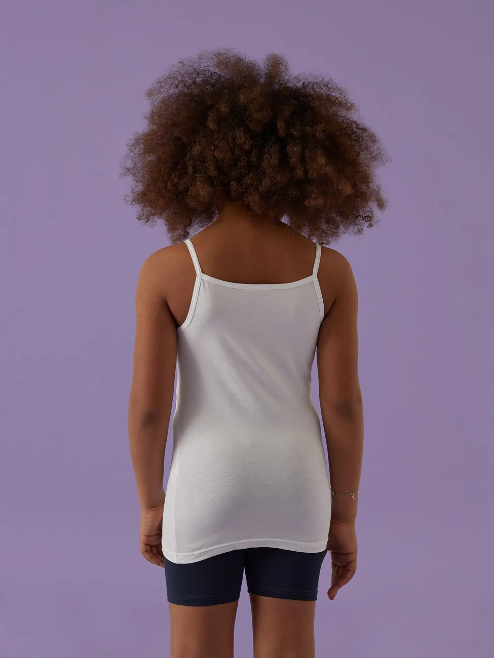 Jadea 282 Canotta Bambina Bianca Cotone