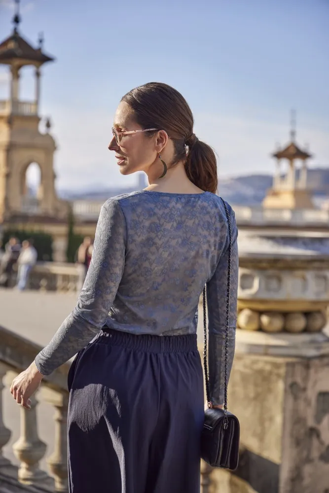 Janira Sakura Tul ML maglia manica lunga in tulle leggero