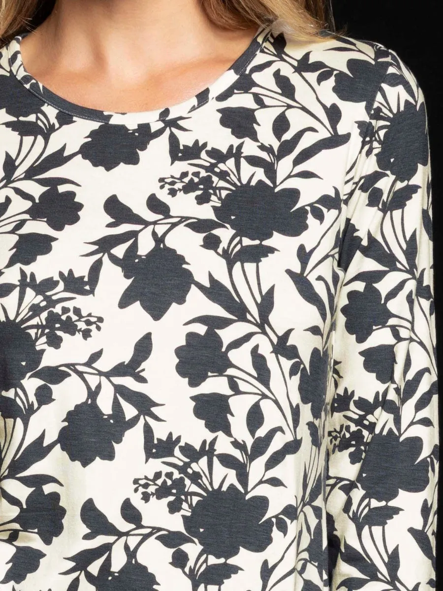 Verde Veronica FW12 pigiama donna piombo floreale viscosa