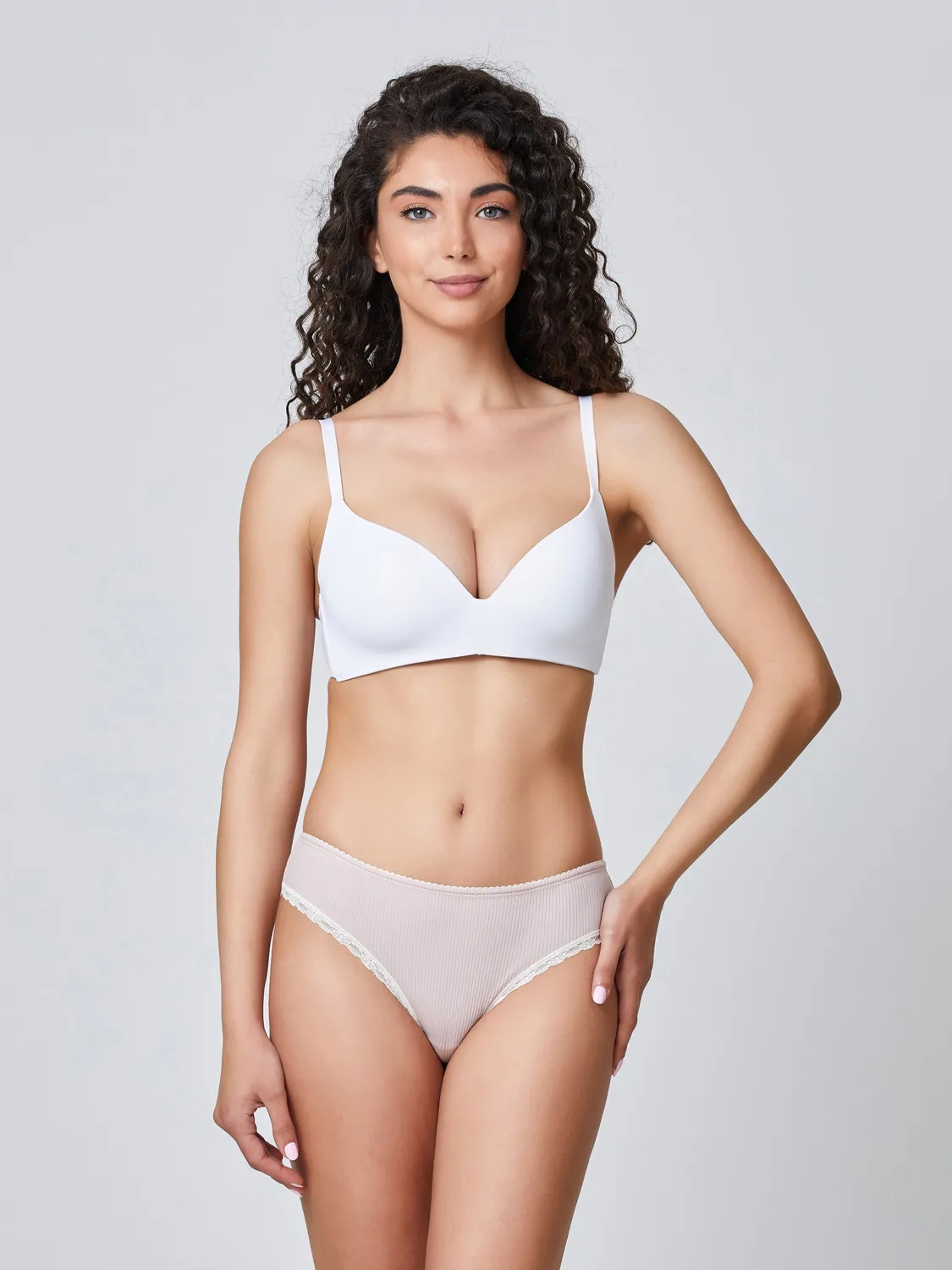 Jadea Armonia 6660 Slip Costa Cotone Pizzo Contrastante