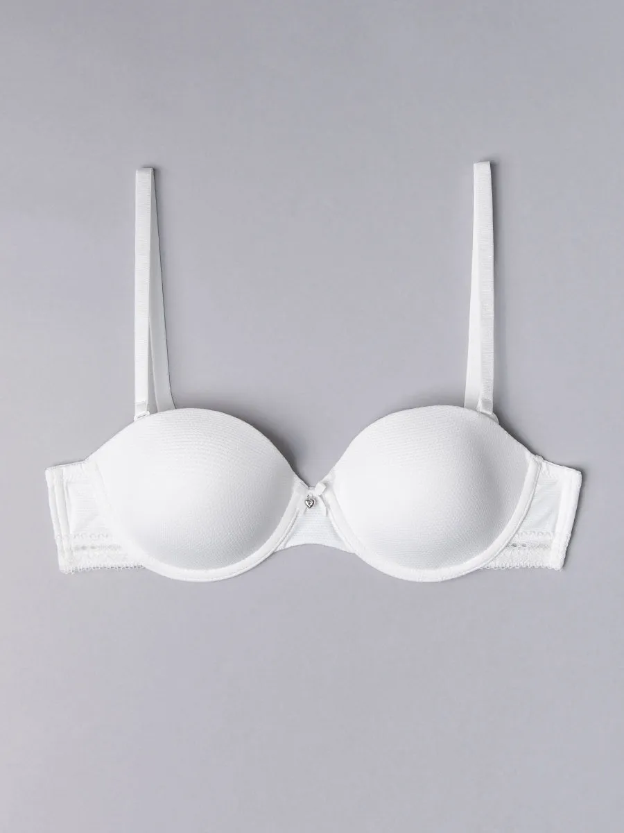 Si'èLei Darling 1880 reggiseno a fascia bianco latte
