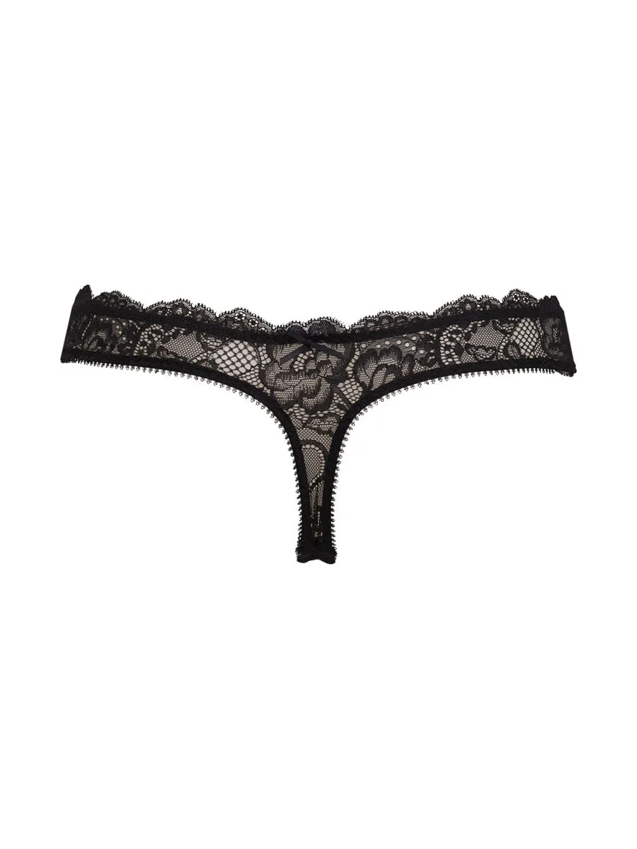 Si'èLei Pure Love 1973 perizoma nero pizzo stretch