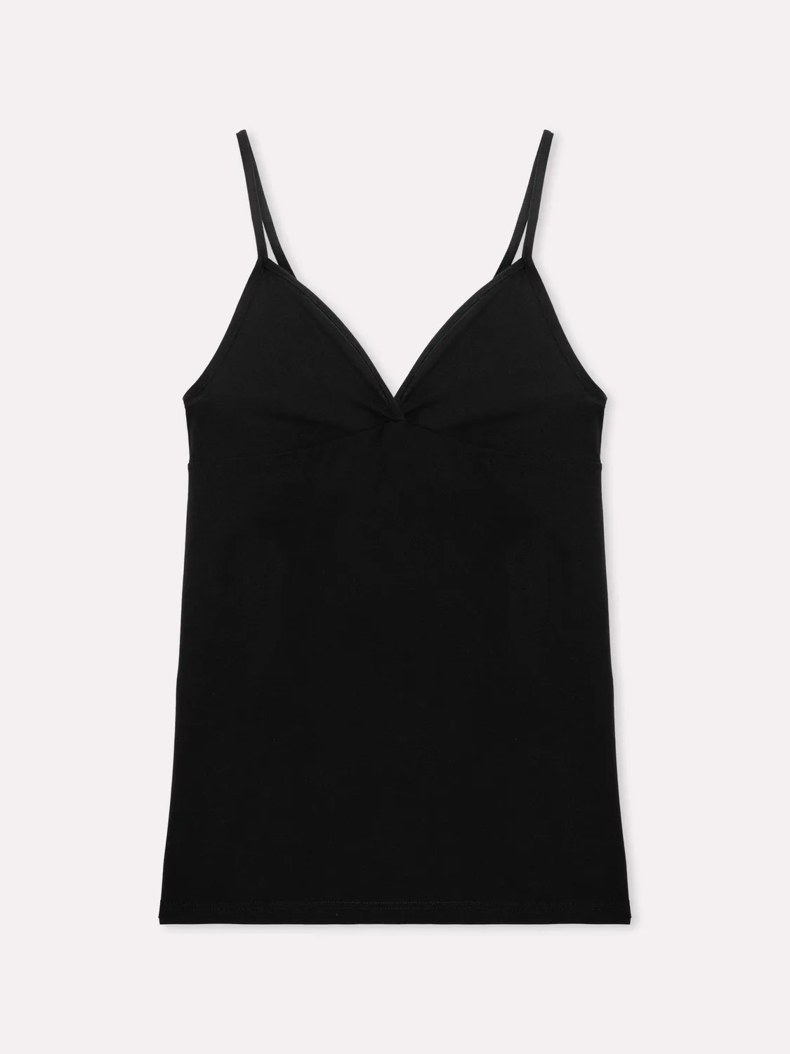Jadea 2009 Top Cotone Ultraleggero Nero Scollo Seno