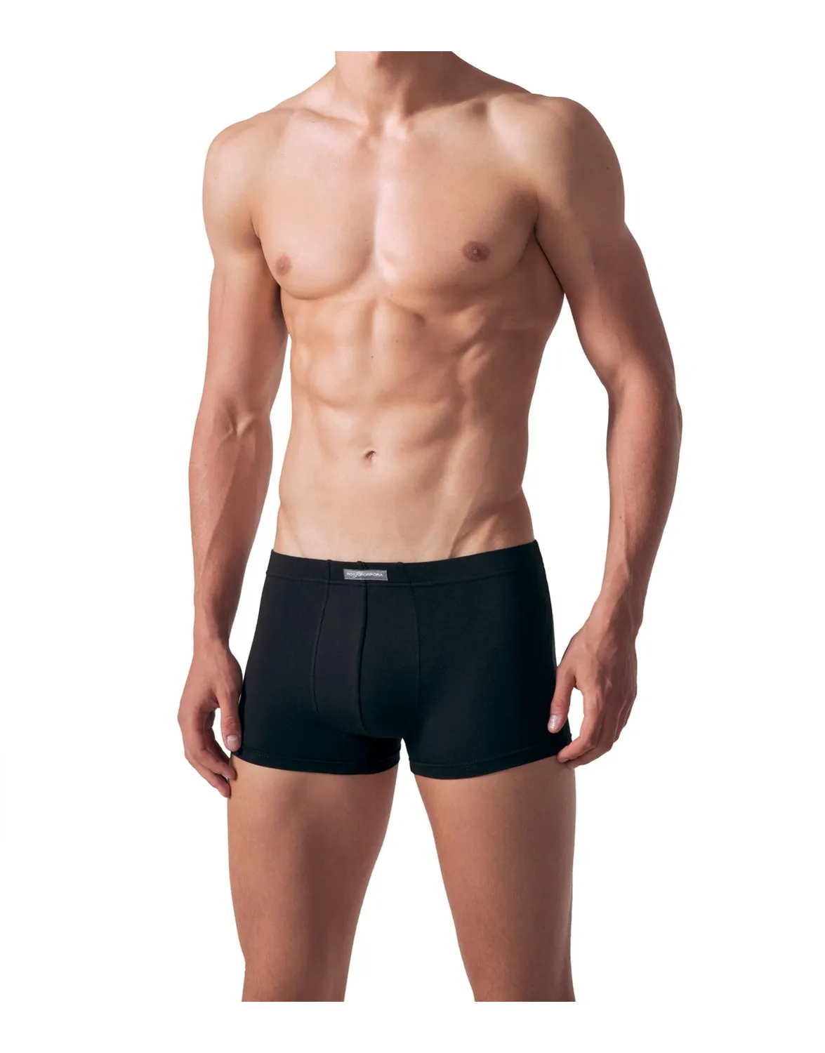 Rossoporpora Boxer Elastico Interno uomo cotone grigio