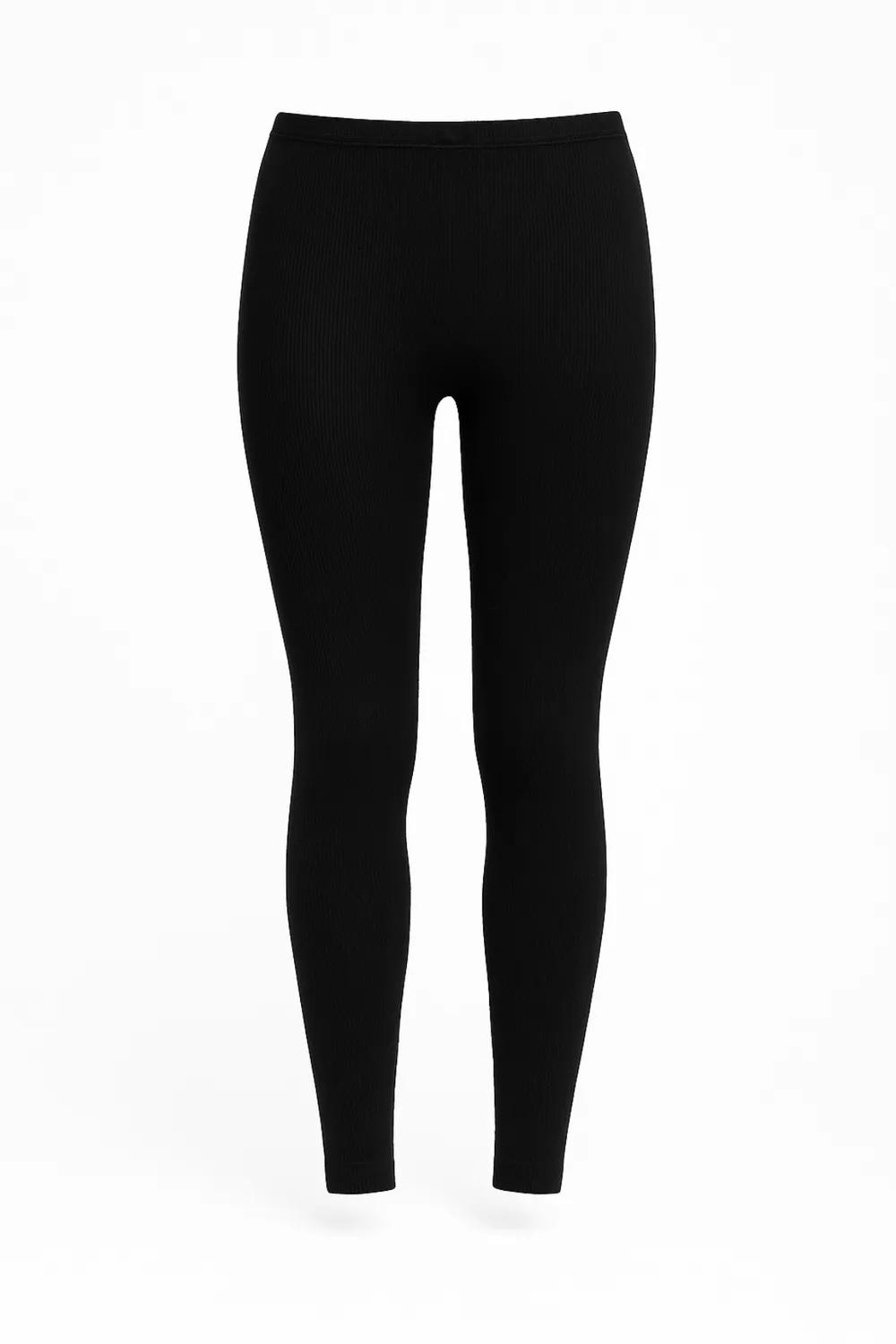 Rossoporpora Leggings Lungo Donna leggings nero cotone elasticizzato