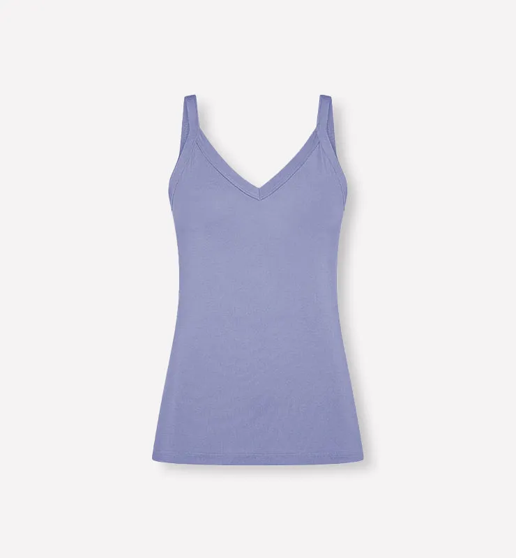 Casagin Essential Canotta Scollo V TENCEL Nera Ampia