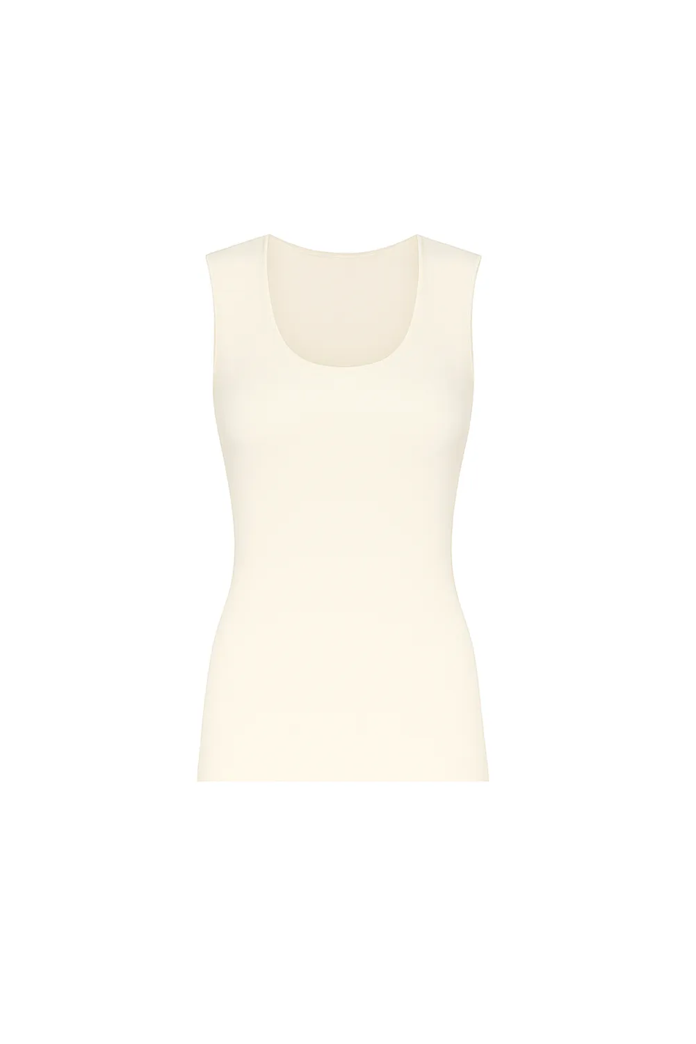 Rossoporpora canotta cashmere canotta donna beige scollo tondo
