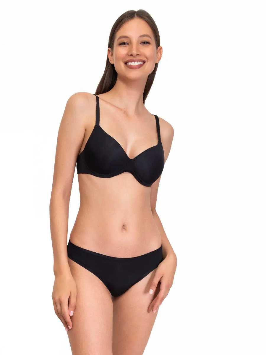 Si'èLei Fantastic 1556NEW reggiseno senza ferretto nero coppe graduate