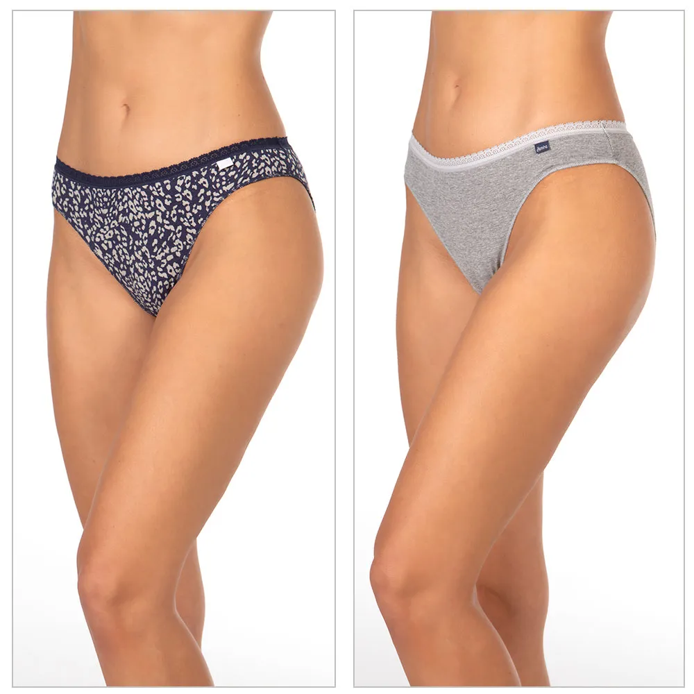 Janira Grey Leopard VI TR mini slip maculato 2 pezzi
