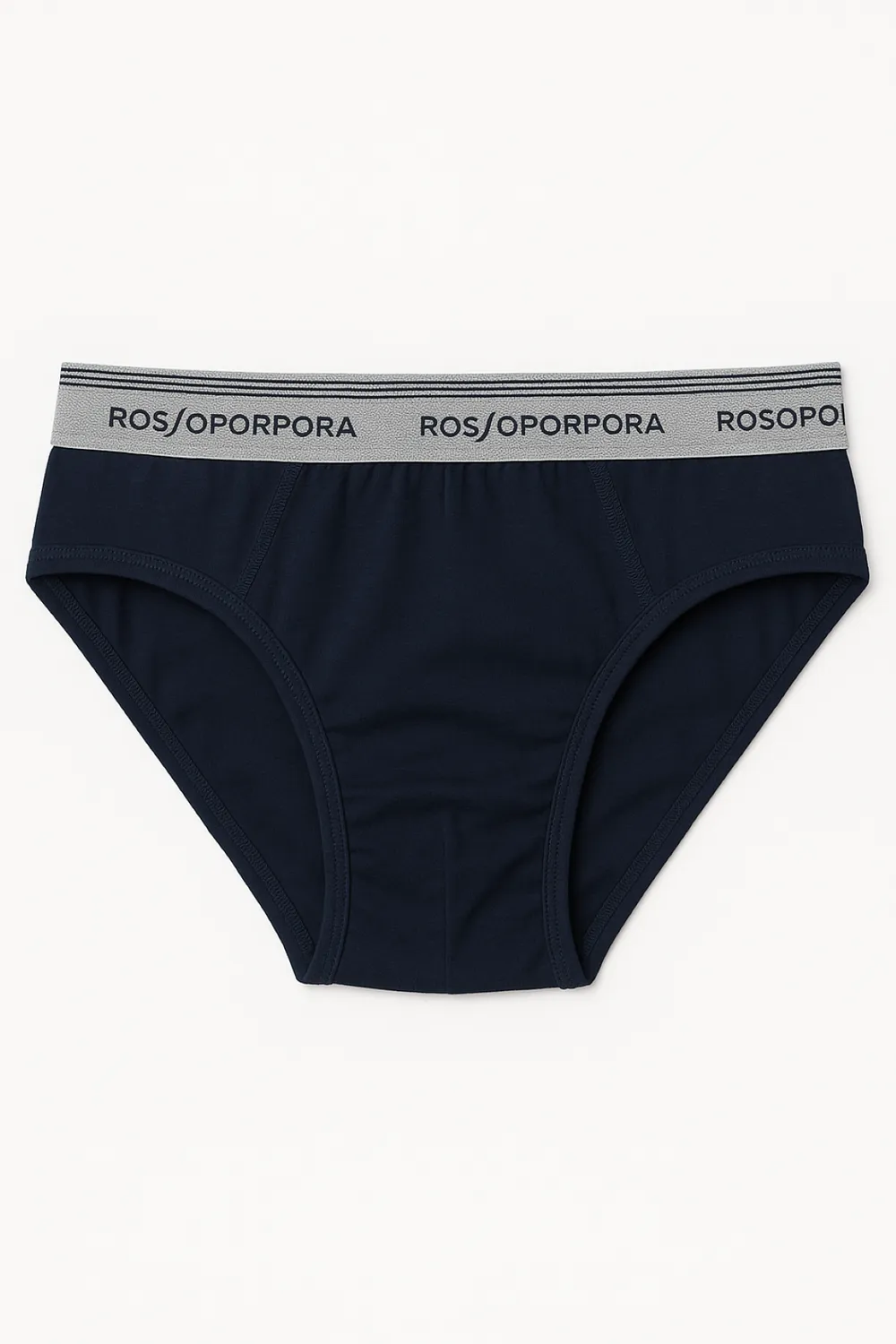 Rossoporpora Slip Bimbo Cotone Blu 3pack elastico logato