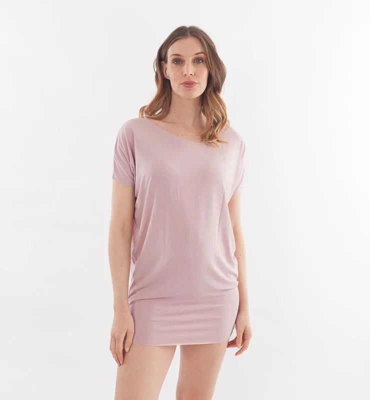 Casagin Maximaglia maniche corte tencel bianco morbida