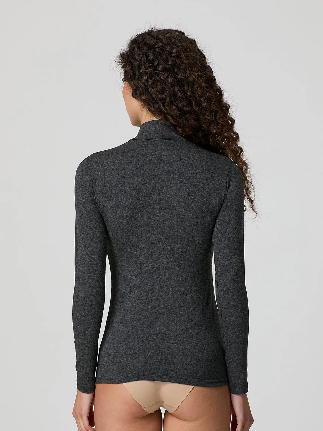 Jadea 4057 lupetto manica lunga nero cotone elasticizzato