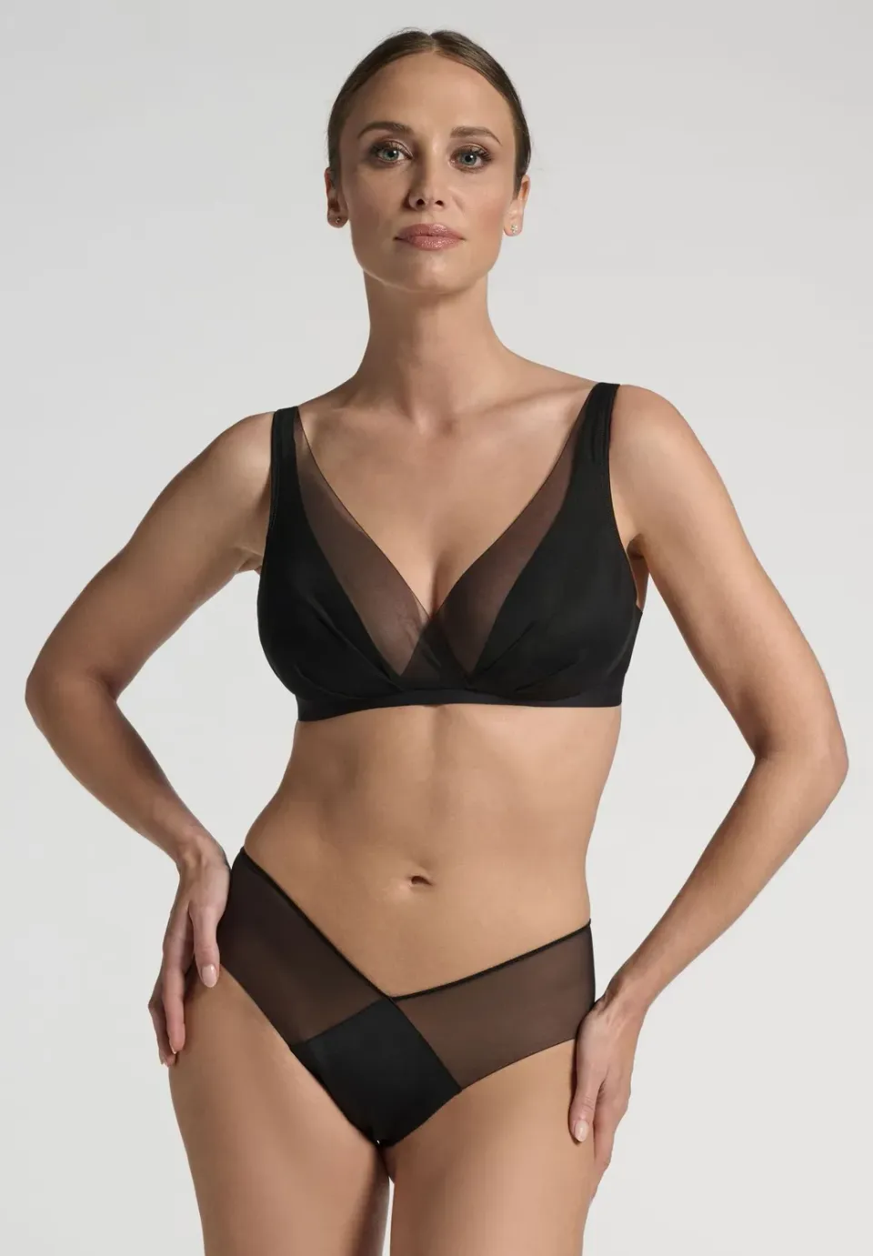 Lepel Belseno Tesoro 303 slip brasiliano nero tulle