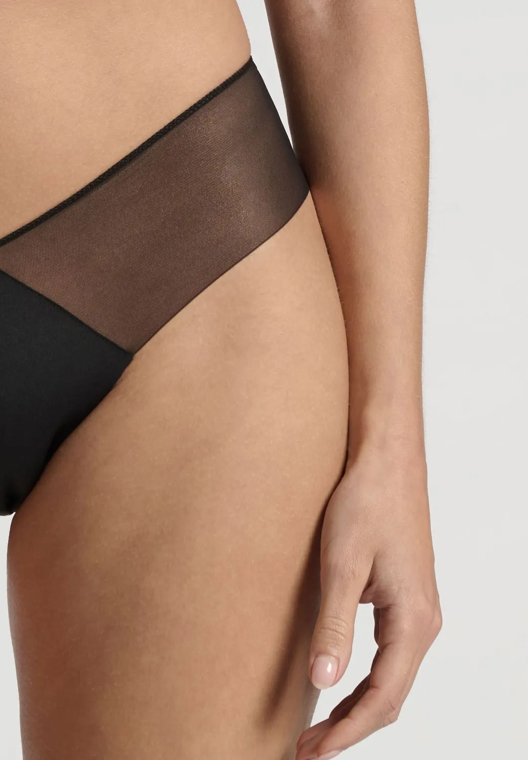 Lepel Belseno Tesoro 303 slip brasiliano nero tulle