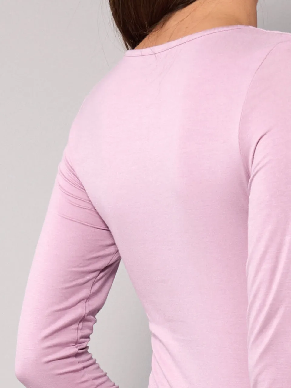 Si'èLei Today 6012 maglia modal malva scollo profondo