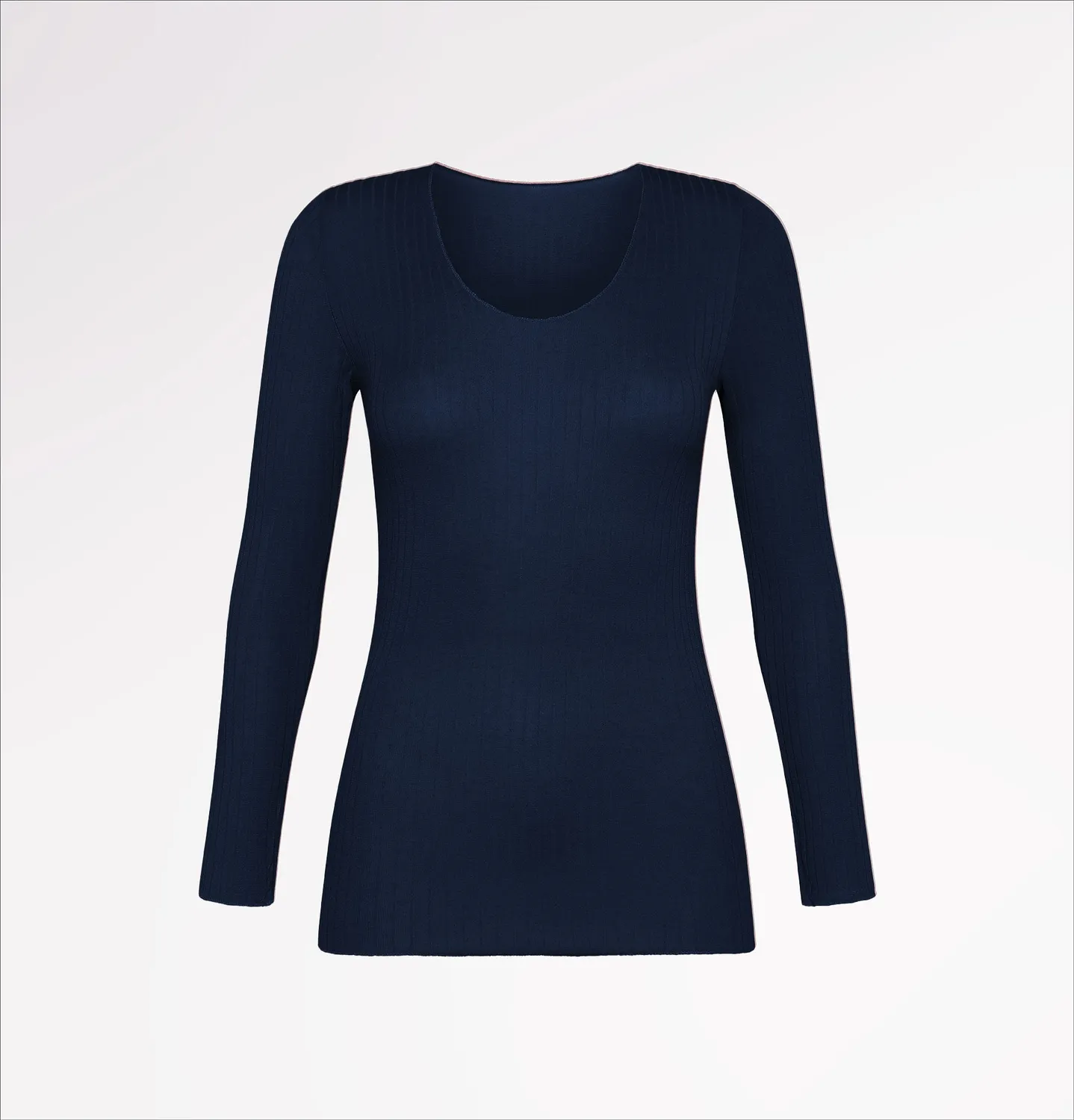 Casagin Maglia Girocollo Tencel Cashmere Nera