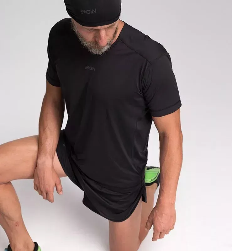 Casagin Be.Life T-Shirt Sportiva Uomo Tecnica Nera Leggera