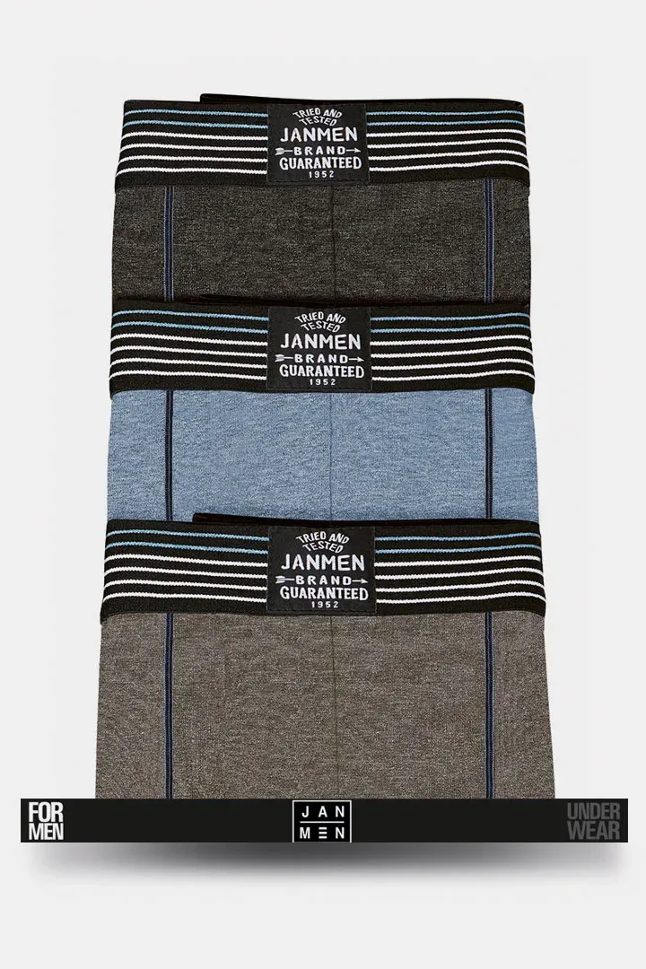 Janira Linear Vigor boxer uomo pack 3 tricolore