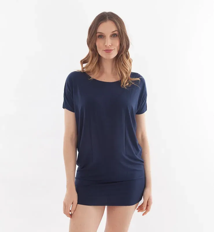 Casagin Maximaglia maniche corte tencel bianco morbida
