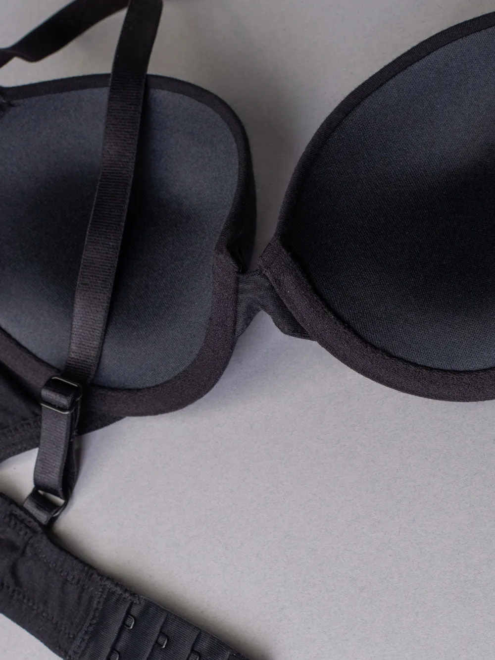 Si'èLei Natural Cotton 1444 reggiseno push-up nero cotone bio