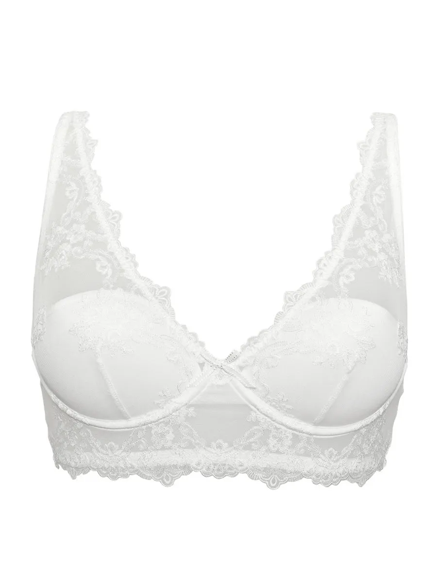 Si'èLei Glam 1944 Top Bianco Latte con Ferretto