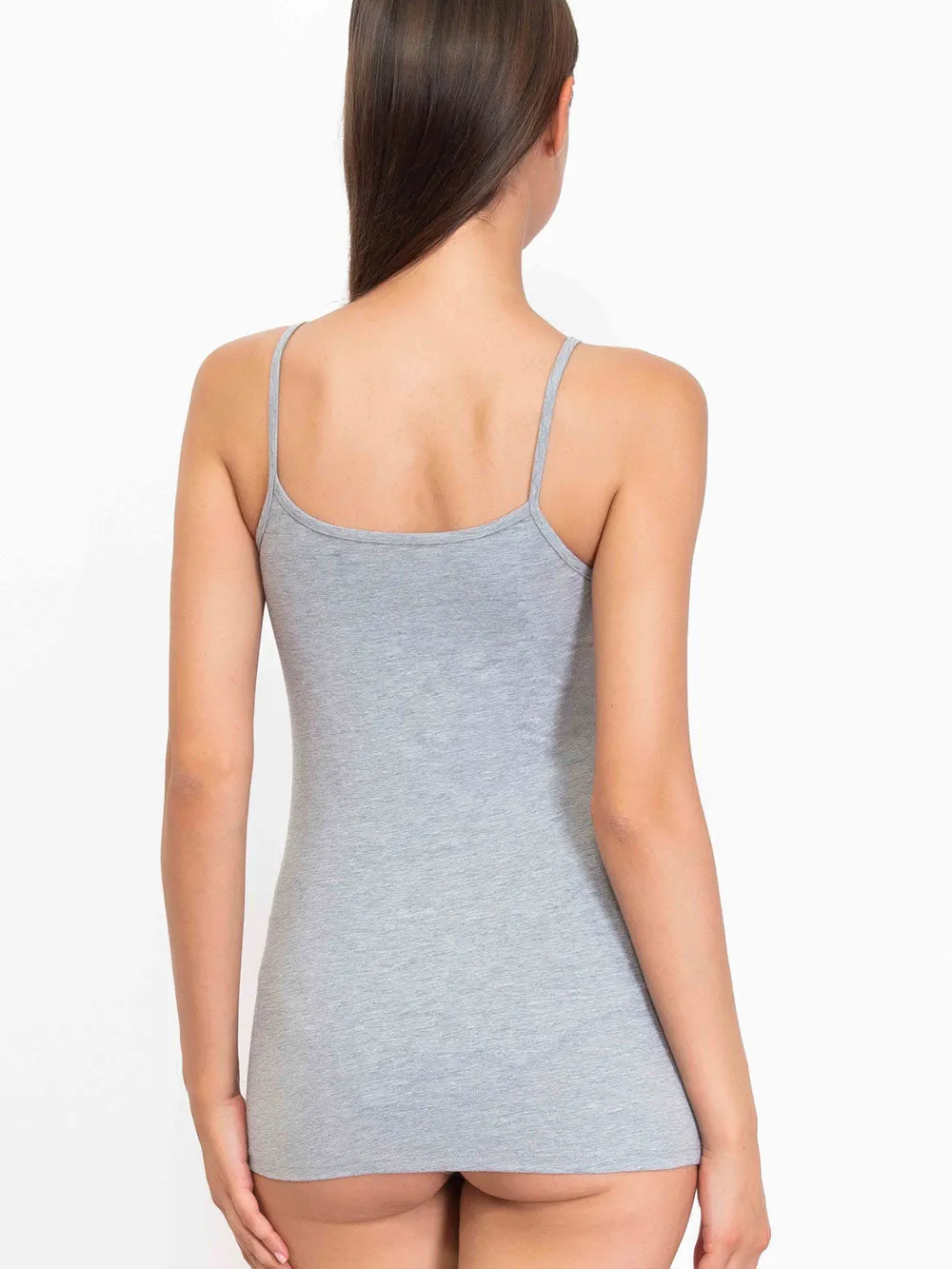 Si'èLei Natural Cotton 1430 canotta grigio melange cotone bio