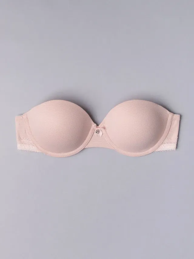 Si'èLei Darling 1880 reggiseno a fascia cipria jacquard