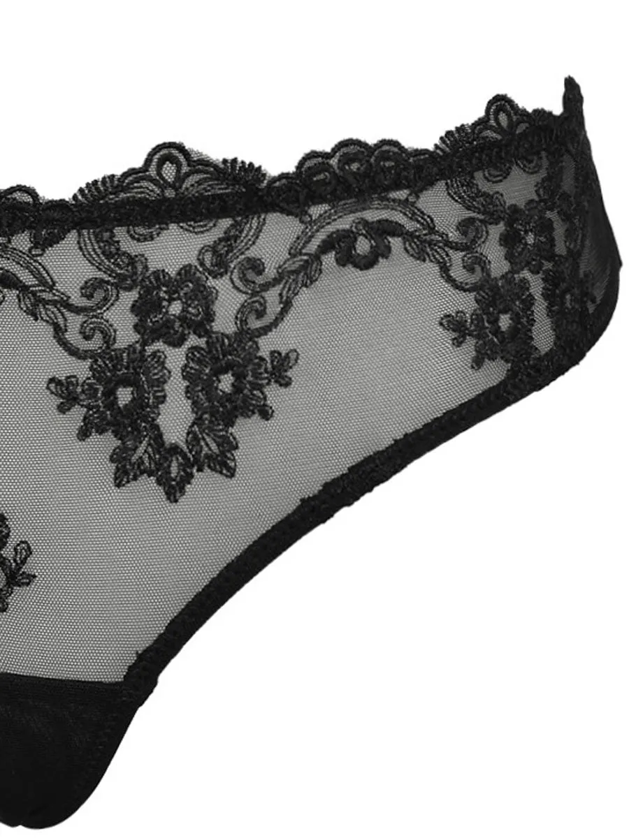 Si'èLei Glam 1947 brasiliana nero tulle ricamato