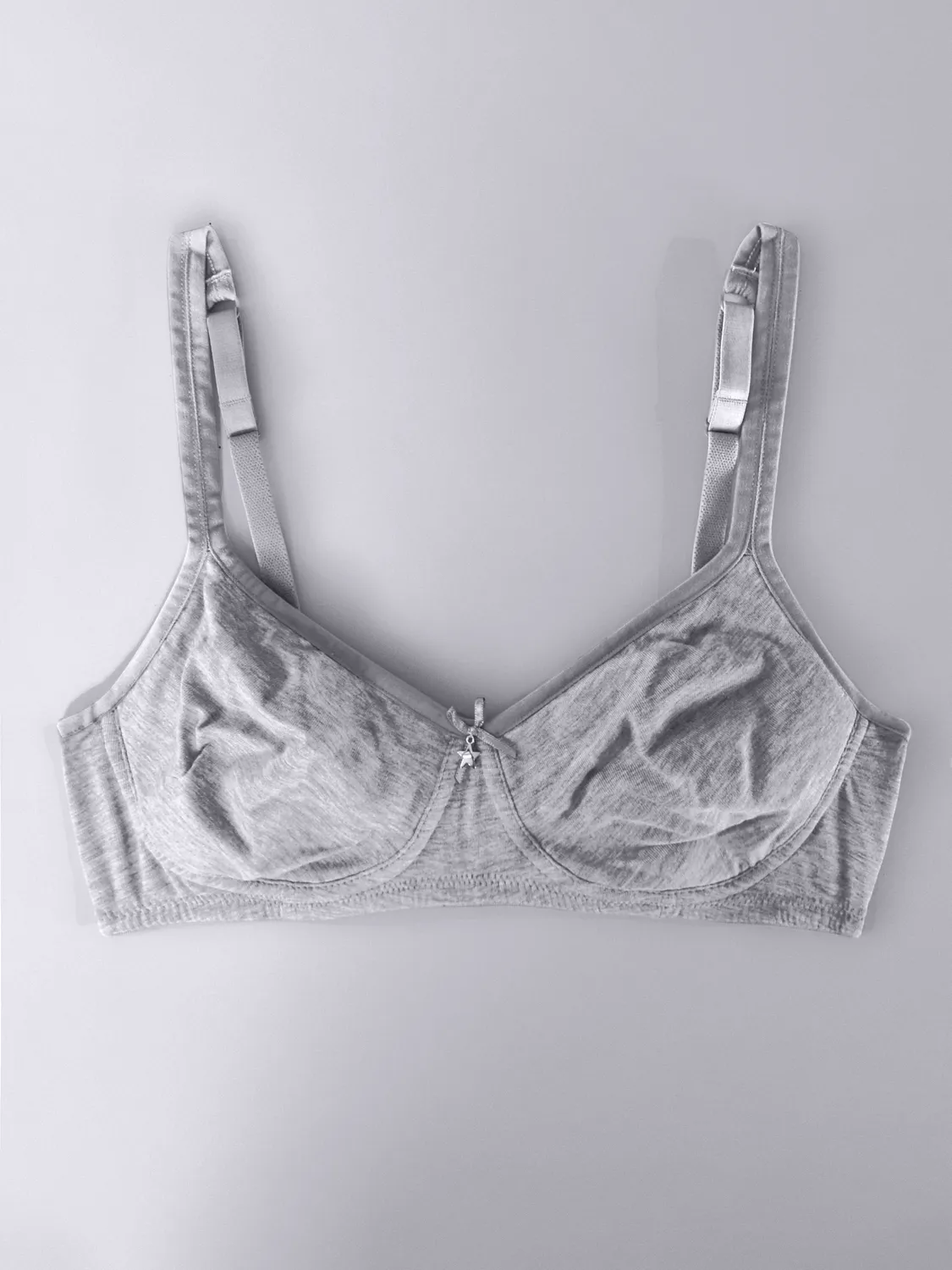 Si'èLei Natural Cotton 1452 reggiseno grigio cotone bio