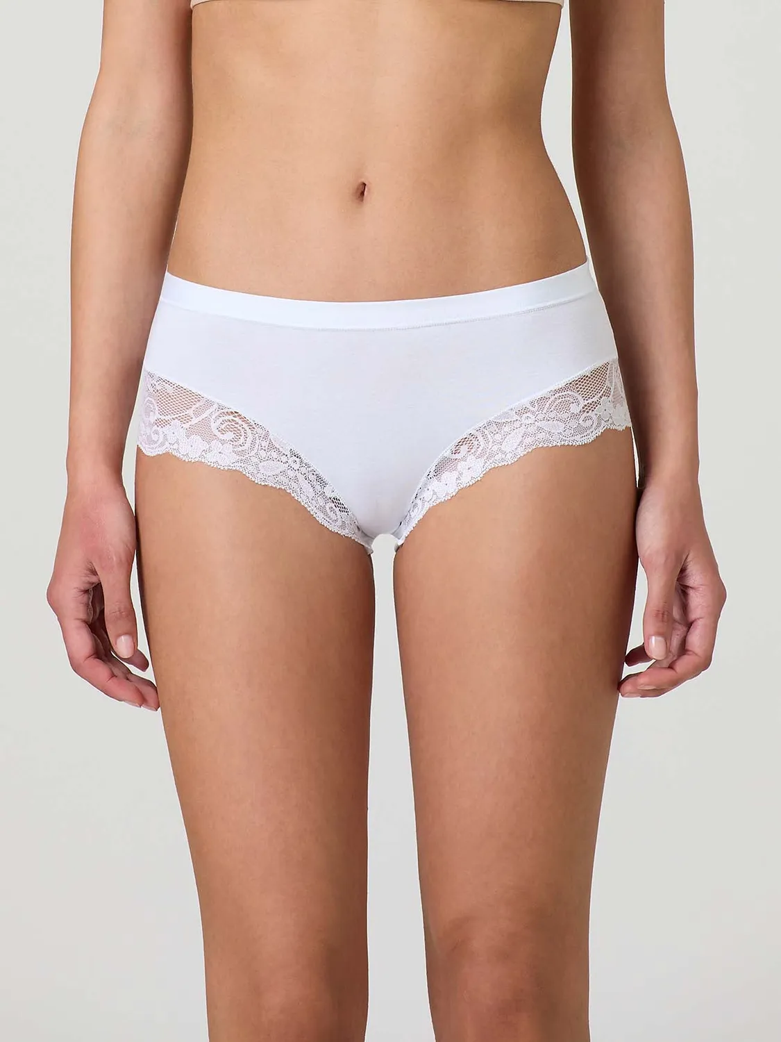 Jadea 522 shorts modal cotone pizzo nero