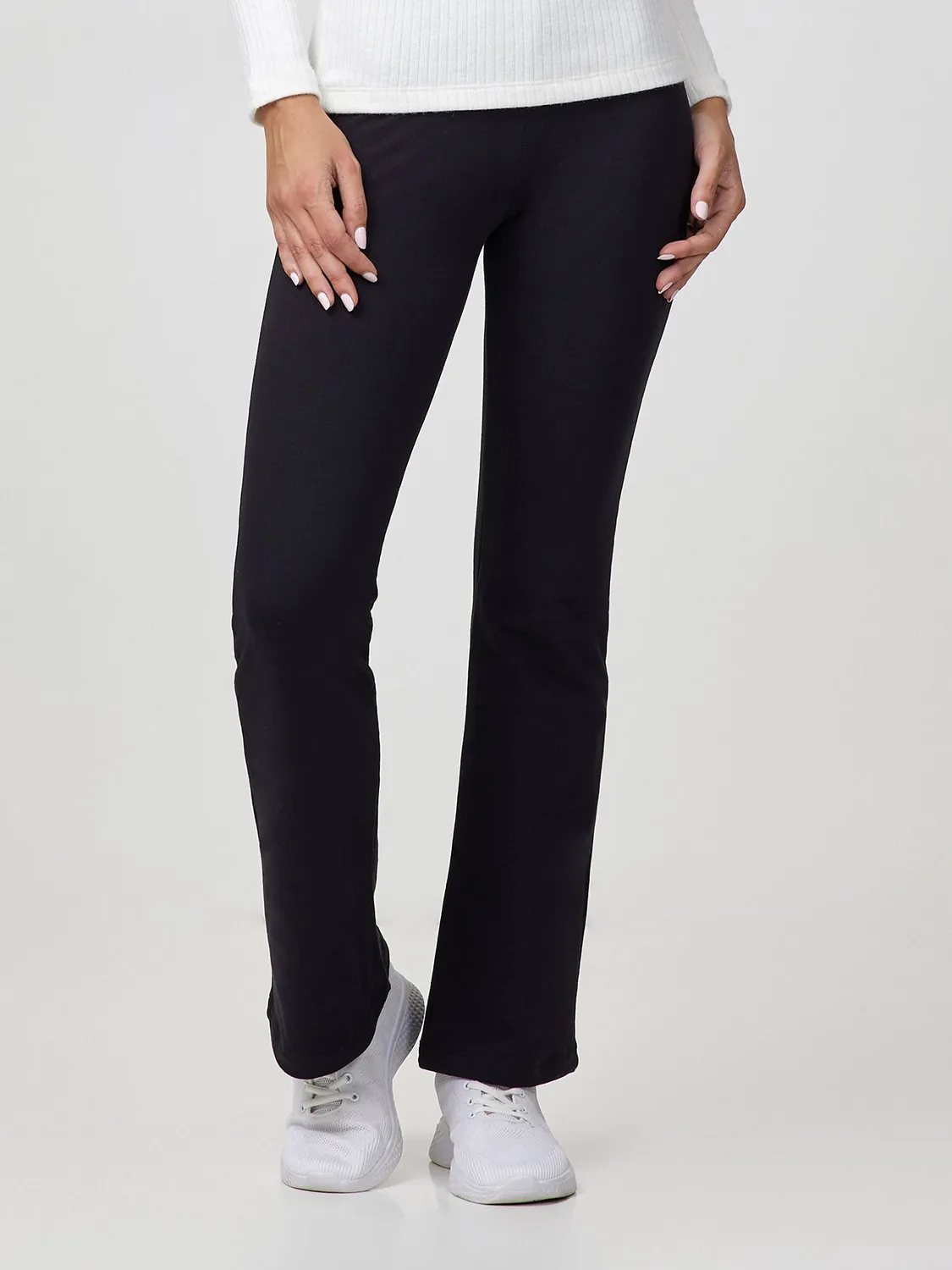 Jadea Basic leggings svasato cotone felpato invernale