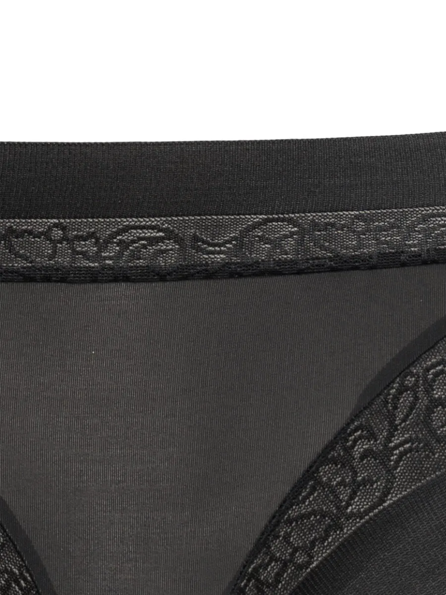 Si'èLei Flower 2505 slip nero microfibra invisibile