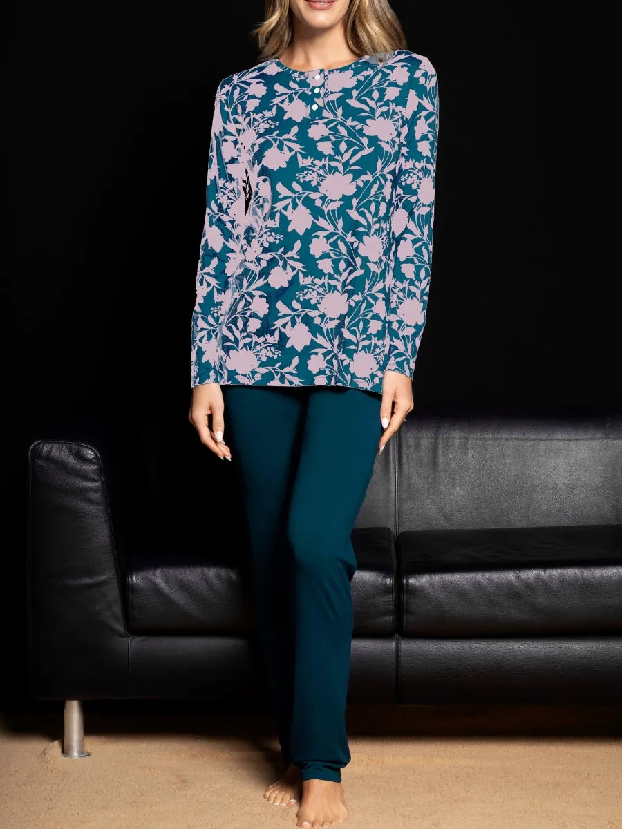 Si'èLei Verde Veronica FW16 Pigiama Ottanio Viscosa