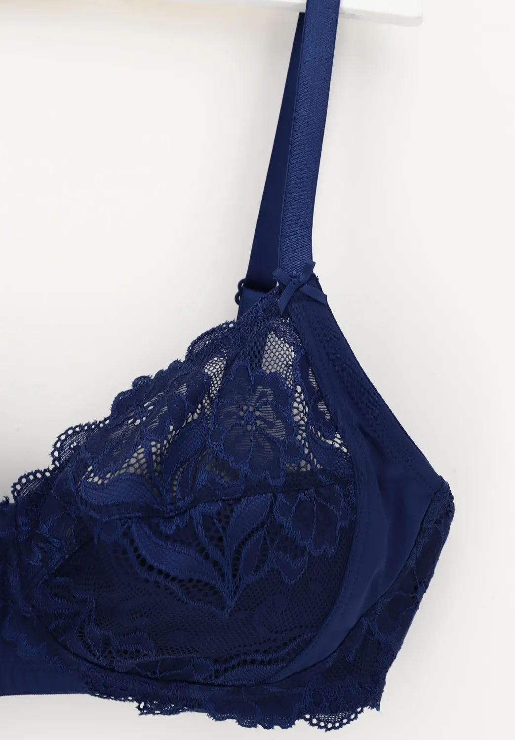 Lepel Belseno Pizzo 250 reggiseno blu senza ferretto pizzo