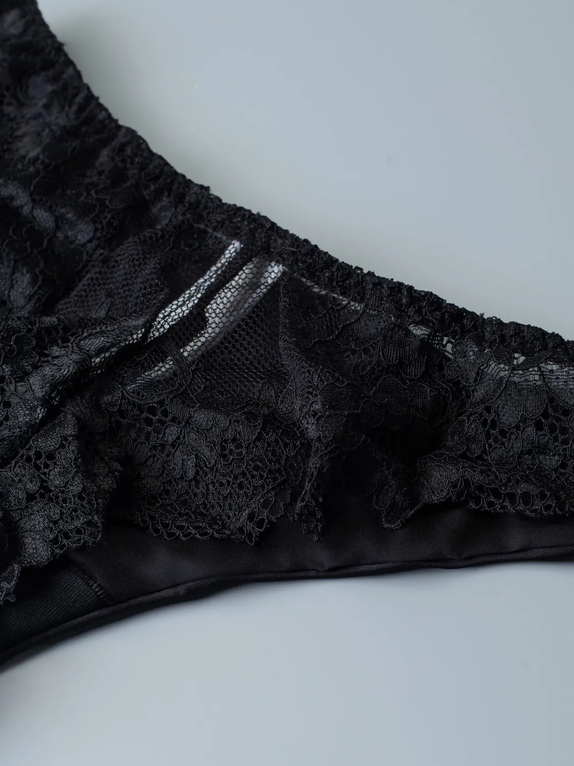 Si'èLei Wonder Lace 2447 brasiliana nera microfibra pizzo
