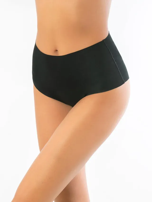 Si'èLei Invisible Cotton 5101 slip alto nero in cotone