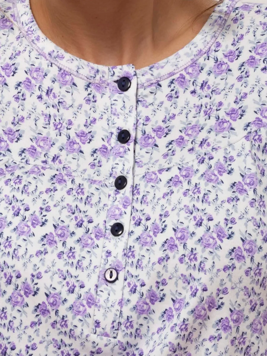 Si'èLei Bloomie BM25 camicia notte blu caldo cotone
