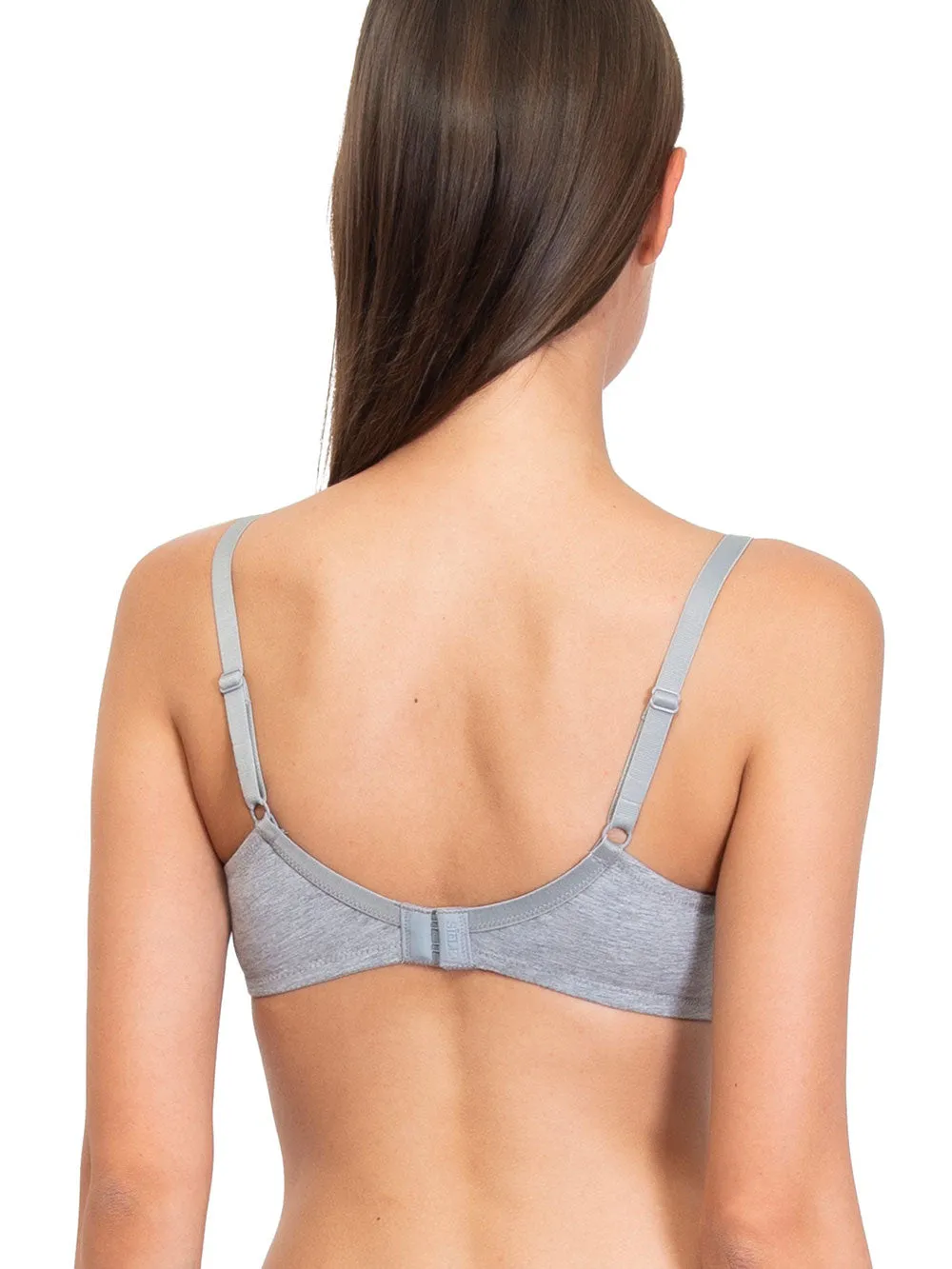 SièLei Natural Cotton 1440 reggiseno grigio cotone bio